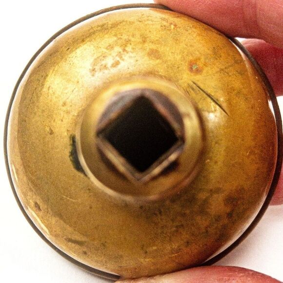 Antique Solid Brass Victorian/Eastlake Single Door Knob Art Nouveau - Picture 4 of 10